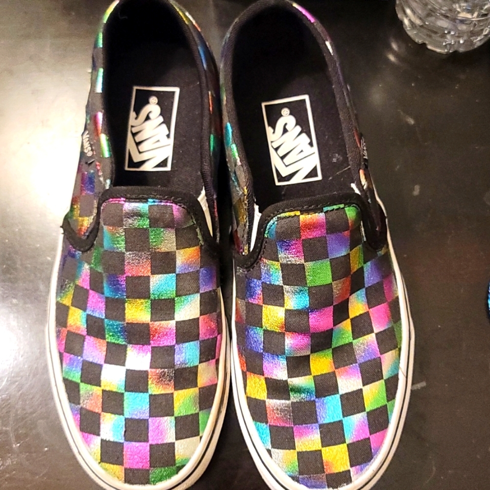 Vans metallic woman's size 7